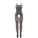 SUBBLIME - 951726 BODYSTOCKING SEM FUNDO DE REDE ELSTICA PRETA