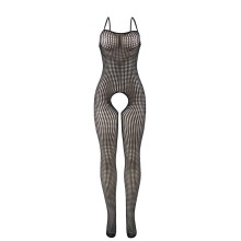 SUBBLIME - 951726 BODYSTOCKING NOIR EN RÉSILLE ÉLASTIQUE SANS