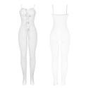 SUBBLIME - 951740 BODYSTOCKING BIANCO A RETE SENZA CAVALLO CON