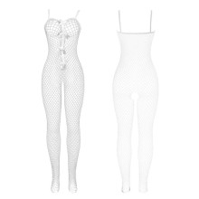 SUBBLIME - 951740 BODYSTOCKING BIANCO A RETE SENZA CAVALLO CON