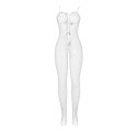 SUBBLIME - 951740 BODYSTOCKING BIANCO A RETE SENZA CAVALLO CON