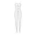 SUBBLIME - 951740 BODYSTOCKING WEISSES NETZ MIT SCHLEIFEN IM