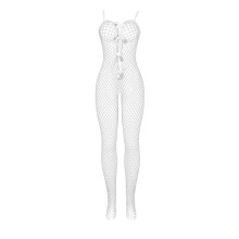 SUBBLIME - 951740 BODYSTOCKING BIANCO A RETE SENZA CAVALLO CON