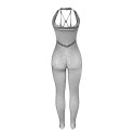 SUBBLIME - 951788 LANGER NETZ-BODYSTOCKING MIT RIEMEN AUF BRUST