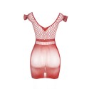 SUBBLIME - 951924 SHORT RED CROCHET GRILL DRESS ONE SIZE