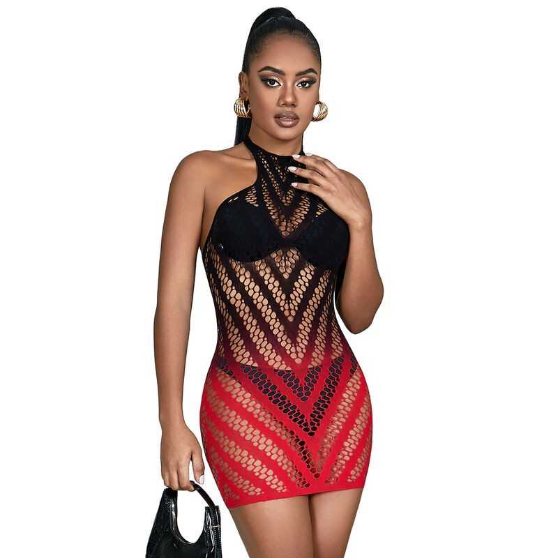 SUBBLIME - 952242 VESTIDO REDE ELSTICA DEGRADADA VERMELHA E SUBBLIME - 952242 VESTIDO REDE ELSTICA DEGRADADA VERMELHA E