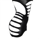 SUBBLIME - 952266 LANGRMELIGER ELASTISCHER NETZ-KLEID SCHWARZ