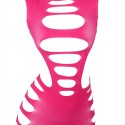 SUBBLIME - 952273 VESTIDO MANGA LONGA COM REDE ELSTICA ROSA
