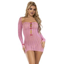 SUBBLIME - 952471 VESTIDO ROSA EM REDE TAMANHO ÚNICO