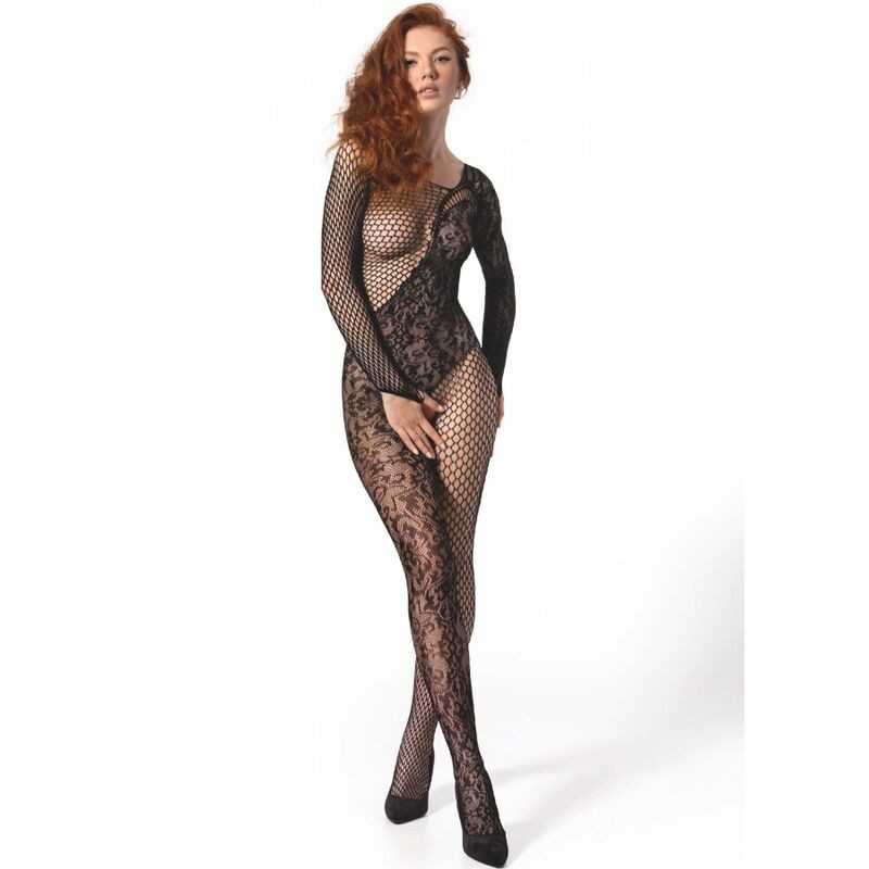 PASSION - BS 107 BODYSTOCKING SCHWARZ EINE GRÖSSE