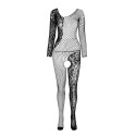 PASSION - BS 107 BODYSTOCKING BLACK ONE SIZE