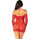 LEG AVENUE - ROBE MINI EN MAILLE À ÉPAULES DÉNUDÉES ET À