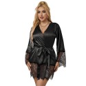 SUBBLIME - 953799 ELEGANTER SPITZENPYJAMAS + TANGA SCHWARZ S/M