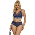 SUBBLIME - 954062 BRA + PANTIES LACE BLUE S/M