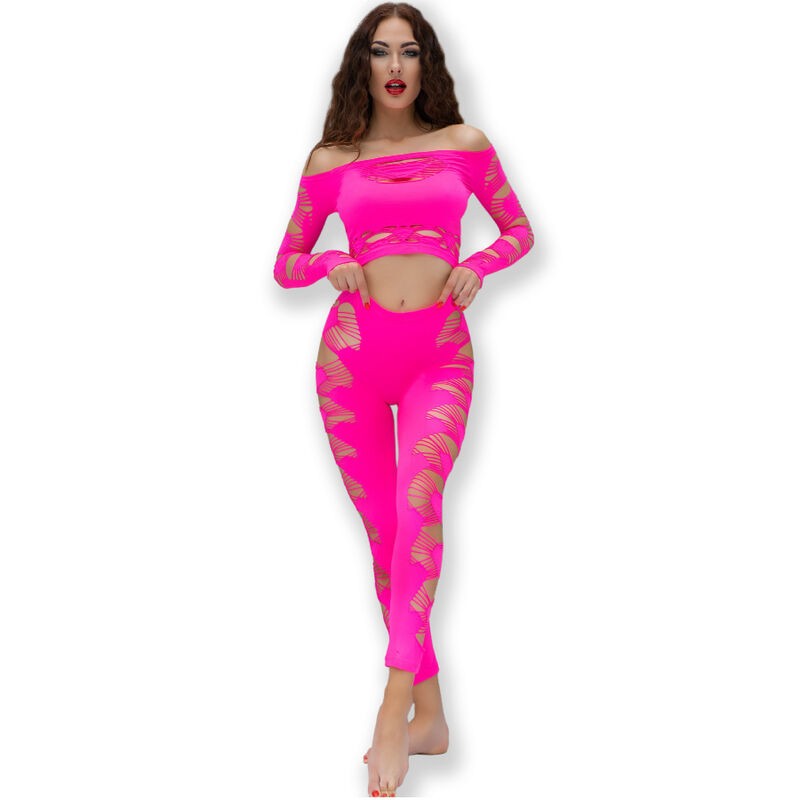 CHILIROSE - CR 4632 HAUT PANTALON FUCHSIA S/L