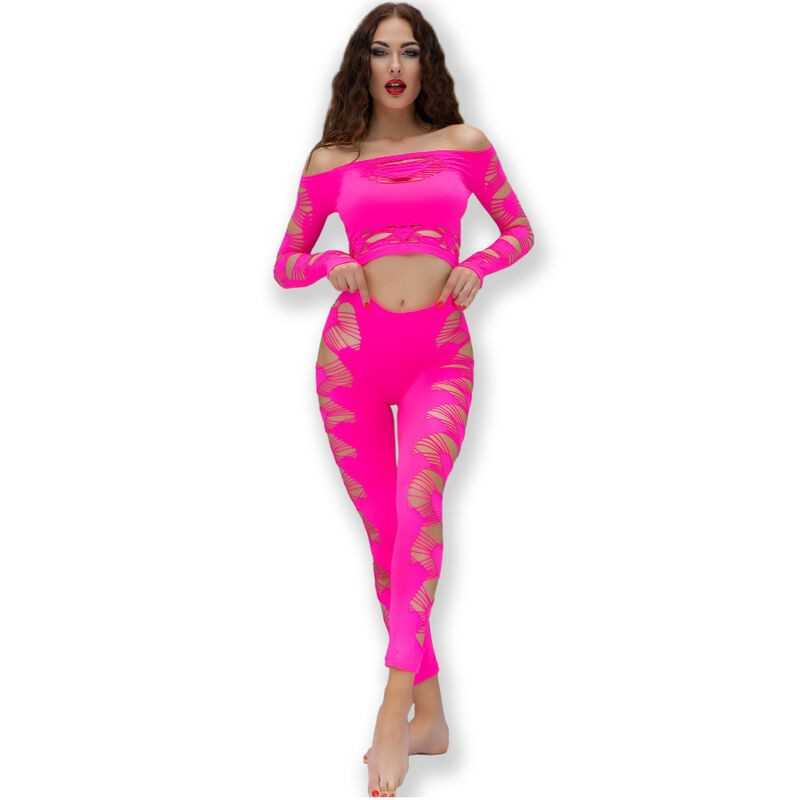 CHILIROSE - CR 4632 TOP HOSE PINK GRÖßE/L CHILIROSE - CR 4632 TOP HOSE PINK GRÖßE/L