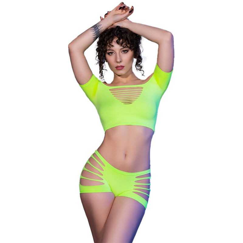 CHILIROSE - CR 4433 TOP SHORTS GRÜN S/M CHILIROSE - CR 4433 TOP SHORTS GRÜN S/M