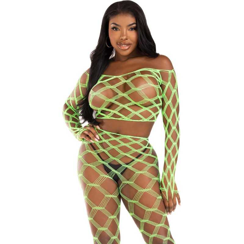 LEG AVENUE - TOP LEGGINS HARDCORE GREEN LEG AVENUE - TOP LEGGINS HARDCORE GREEN