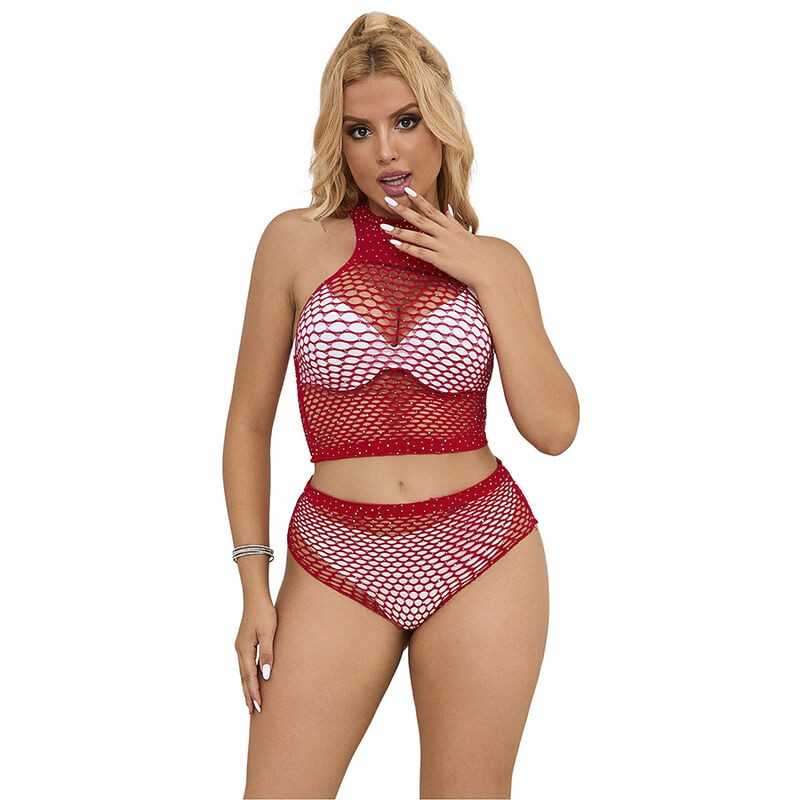 SUBBLIME - 952402 FISHNET SET COM DIAMANTES ROSA TAMANHO ÚNICO SUBBLIME - 952402 FISHNET SET COM DIAMANTES ROSA TAMANHO ÚNICO