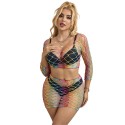 SUBBLIME - 952440 2-TEILIGER NETZ-SATZ LANGARM REGENBOGEN EINE