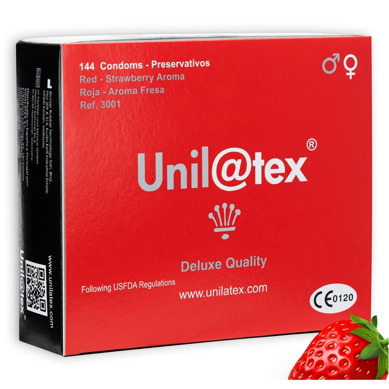 UNILATEX - RED / STRAWBERRY PRESERVATIVES 144 EINHEITEN