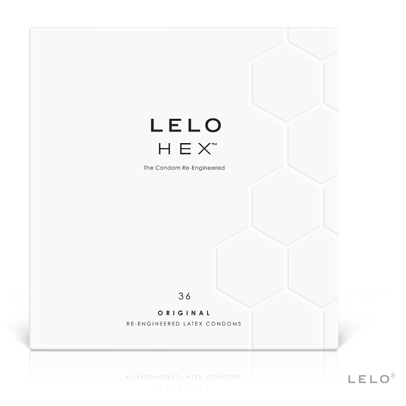 LELO - CAIXA DE PRESERVATIVO HEX 36 UNIDADES