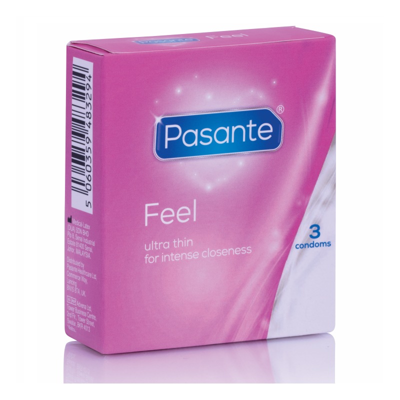 PASANTE - PRÉSERVATIFS SENSIBLES ULTRA MINCE 3 UNITÉS