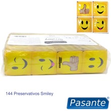 PASANTE - SACO DE PRESERVATIVOS SMILEY 144 UNIDADES