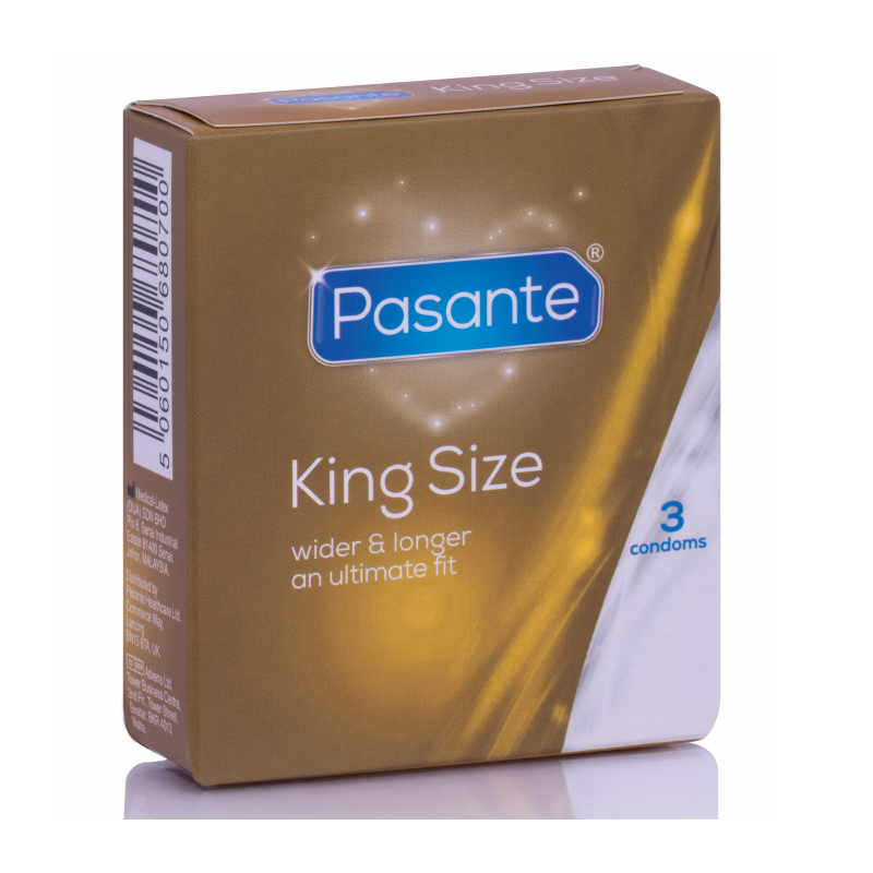 PASANTE - CONDOMS KING SIZE 3 UNITS