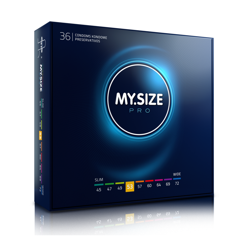 MY SIZE - PRO CONDOMS 53 MM 36 UNITS