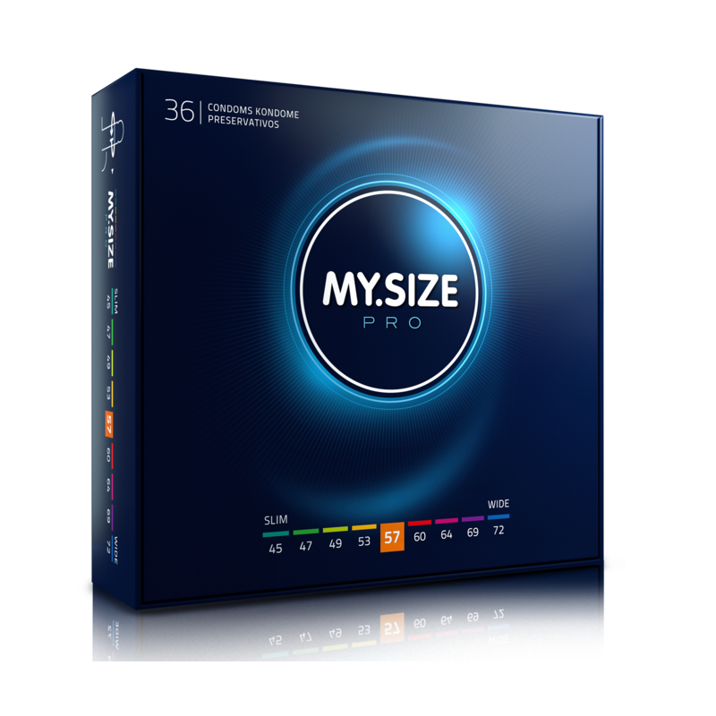 MY SIZE - PRO CONDOMS 57 MM 36 UNITS