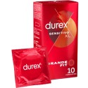 DUREX - PRESERVATIVOS SENSITIVE XL 10 UNIDADES