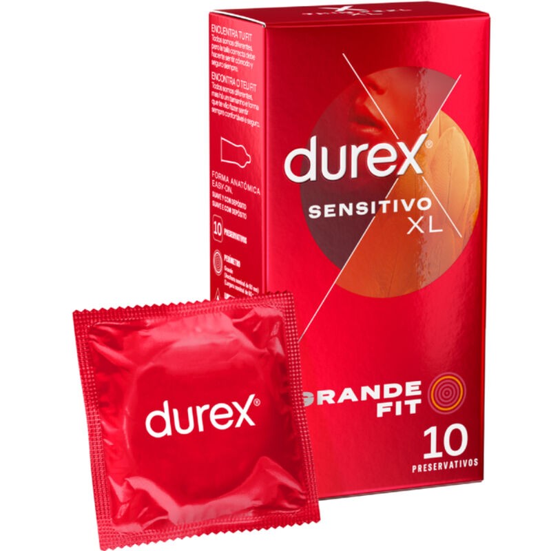 DUREX - PRÉSERVATIFS SENSIBLES XL 10 UNITÉS