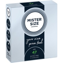 MISTER SIZE - PRÉSERVATIFS TAILLE XS 47 MM (3 UNITÉS)