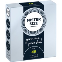 MISTER SIZE - PRÉSERVATIF TAILLE S 49 MM (3 UNITÉS)