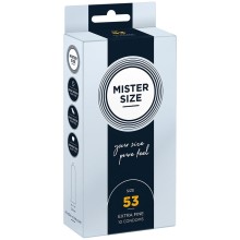 MISTER SIZE - PRÉSERVATIF TAILLE M 53 MM (10 UNITÉS)