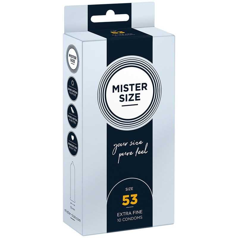 MISTER SIZE - KONDOMGRÖSSE M 53 MM (10 EINHEITEN) MISTER SIZE - KONDOMGRÖSSE M 53 MM (10 EINHEITEN)