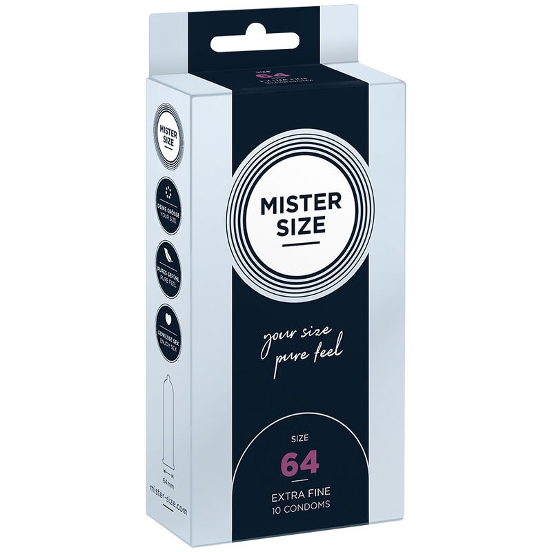 MISTER SIZE - CONDOMS SIZE XXL 64 MM (10 UNITS)