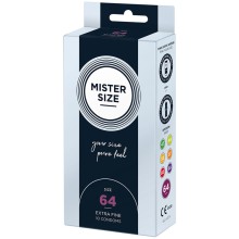 MISTER SIZE - CONDOMS SIZE XXL 64 MM (10 UNITS)