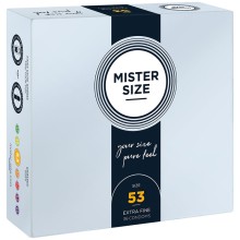 MISTER SIZE - PRESERVATIVO TAMANHO M 53 MM (36 UNIDADES)