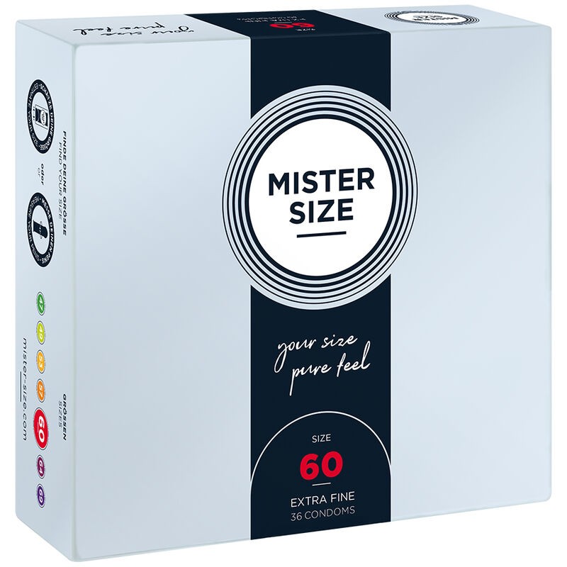 MISTER SIZE - PRESERVATIVO TAMANHO XL 60 MM (36 UNIDADES)