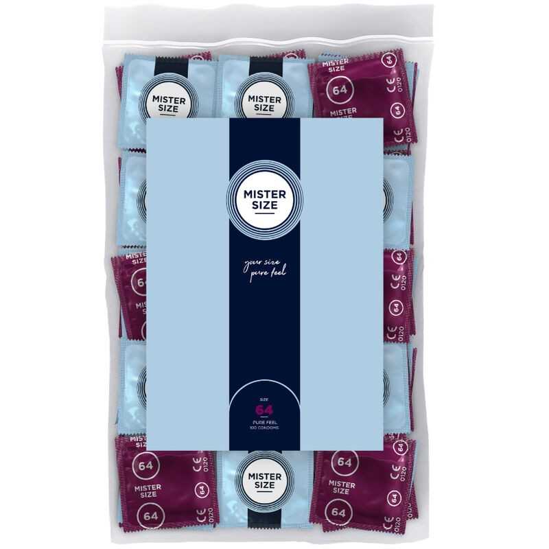 MISTER SIZE - PRÉSERVATIFS TAILLE XXL 64 MM (100 UNITÉS) MISTER SIZE - PRÉSERVATIFS TAILLE XXL 64 MM (100 UNITÉS)