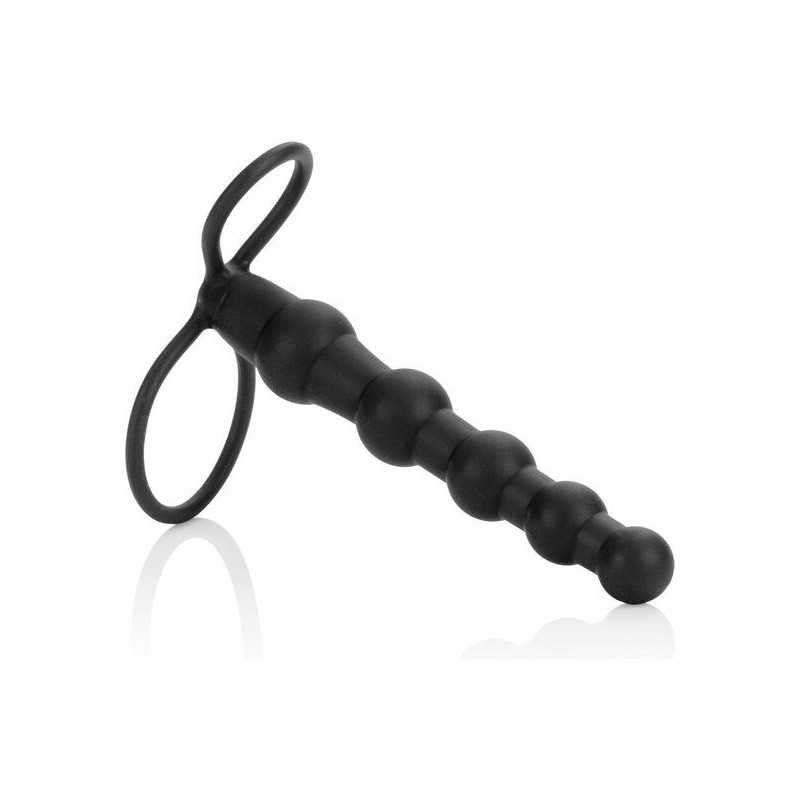 CALEXOTICS - BEADED DUAL PENETRATOR BLACK