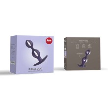 FUN FACTORY - B BALLES DUO BLANC/VIOLET FONC?