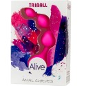 ALIVE - BALLES ANAL EN SILICONE ROSE TRIBALL 15 CM