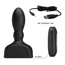 MR PLAY - CONTROLE REMOTO DE PLUG ANAL INFLVEL PRETO