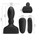 MR PLAY - CONTROLE REMOTO DE PLUG ANAL INFLVEL PRETO