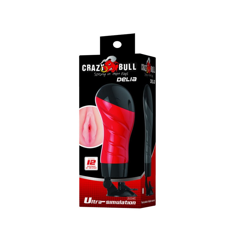 CRAZY BULL - FLORA VAGINA COM BASE MASTURBADOR DE VOZ