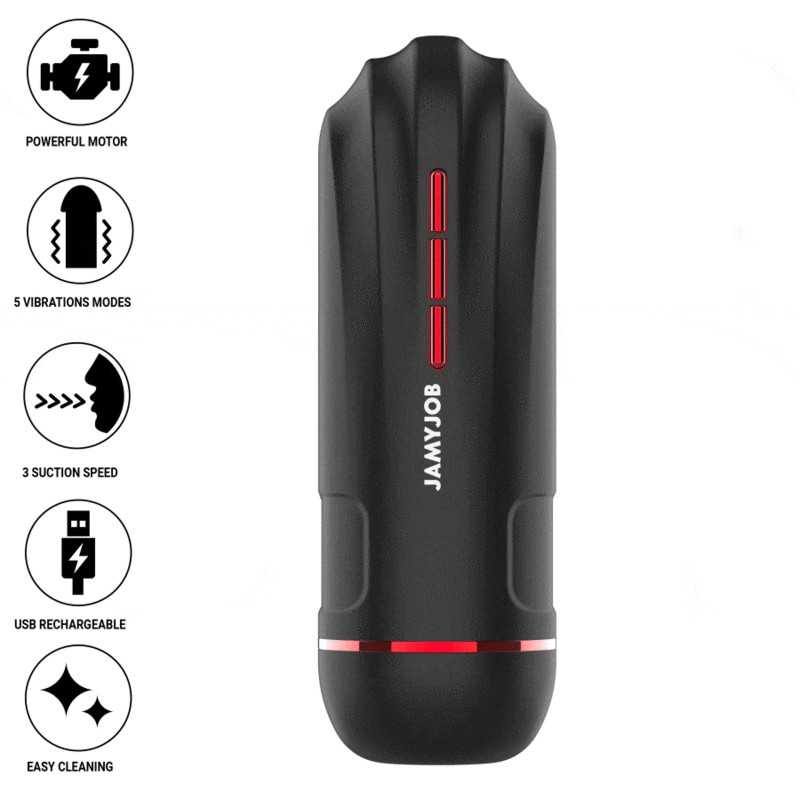 JAMYJOB - MASTURBATEUR BOUCHE AUTOMATIQUE MEGABITE 5 MODES JAMYJOB - MASTURBATEUR BOUCHE AUTOMATIQUE MEGABITE 5 MODES