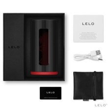 LELO - MASTURBADOR F1S V2 COM TECNOLOGIA SDK VERMELHO - PRETO